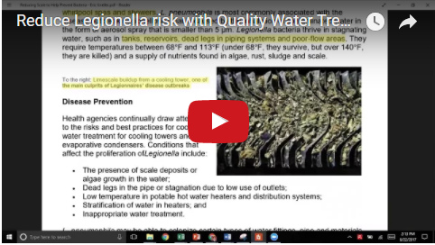 Reduce Legionella Risk with Quality Water Treatment